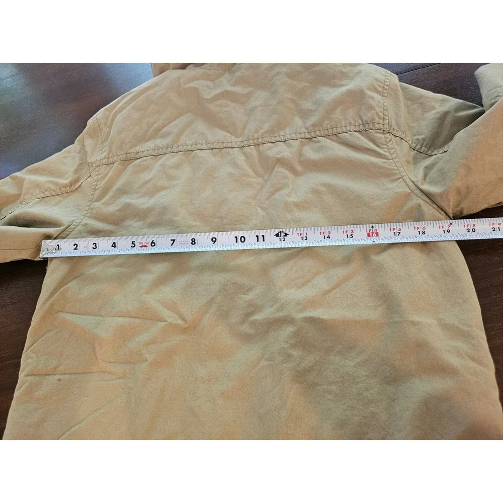 Old Navy Field Jacket XL 14-16 Tan Hooded Utility Cargo Coat